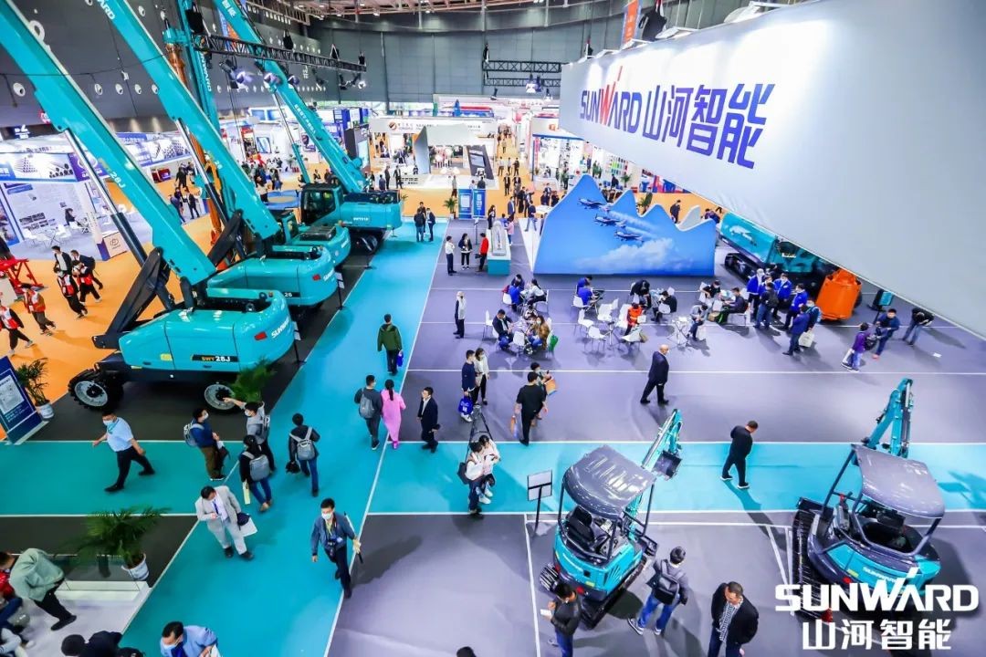 “山河綠”亮相長沙國際工程機械展，50余款產(chǎn)品盡顯山河智能創(chuàng)新實力