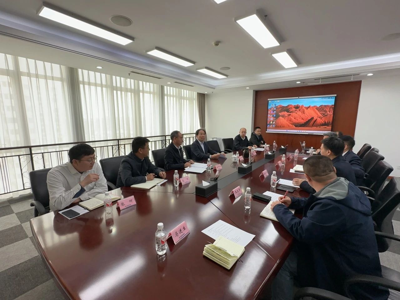 山河智能董事長付向東帶隊(duì)拜訪中煤地質(zhì)總局、大地特勘公司
